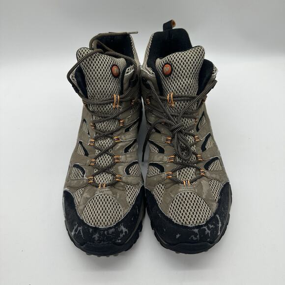 Mens Size 14 Merrell Moab Mid Gore Tex Dark Tan Men J87311W Boots Lace Up - Picture 3 of 9